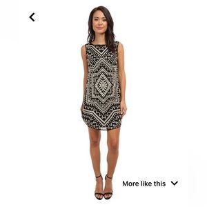 Mara Hoffman Geometric Beaded Dashiki Shift Mini Dress